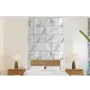 Marmer -  Tegels - Grijs - Wit fotobehang vinyl groot 64 -bed