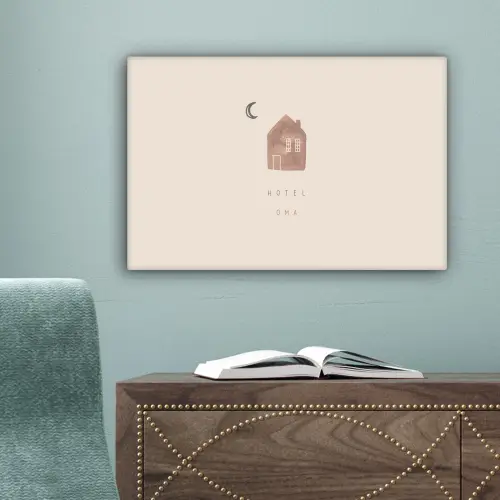 Spreuken - Hotel oma - Oma - Quotes canvas 2cm klein -sfeer4