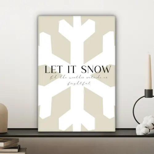 Sneeuw - Japandi - Winter - Decoratie canvas 2cm klein -sfeer6