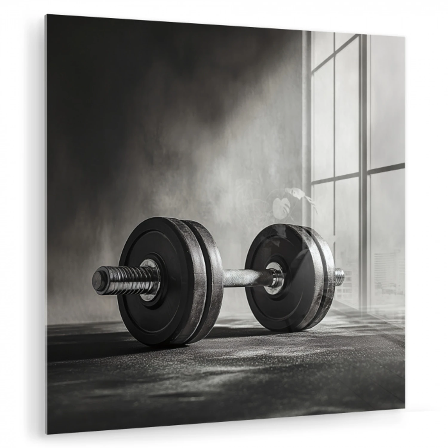 Halter - Gewichten - Zwart plexiglas 5mm klein -zzzproduct_nieuw