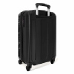 Letter Y - Marmer - Zwart - Marmerlook NBS - Handbagage koffer - Unisex middel -achterkant