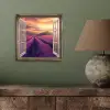 Doorkijk - Lavendel - Landschap - Bloemen - Paars aluminium wit klein -sfeer2