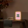Yes fun - Groen - Roze Light Box met kabel (Tafellamp) klein -sfeer4