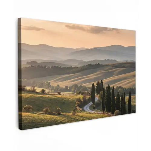 Toscaans - Landschap - Heuvels canvas 2cm klein -z3d