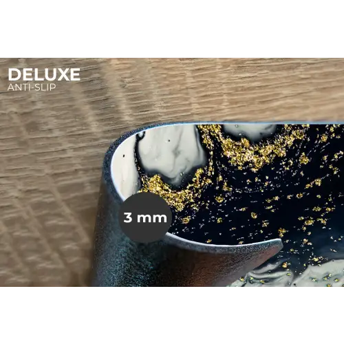 Marmer - Abstract - Goud - Luxe Placemat vinyl groot -closeup