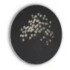 Gipskruid - Bloemetjes - Wit - Minimalistisch Akoestische PET Vilt - Rond klein -3d