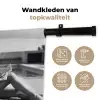 Glamour - Modern - Zwart - Wit Wandkleed katoen klein -sfeer2