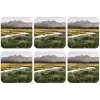 Berglandschap - Rivier - Bos onderzetter kurk middel -zkaufland3dotto