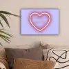 I liked it so it's mine - Neon hart - Paars canvas 2cm klein -sfeer1