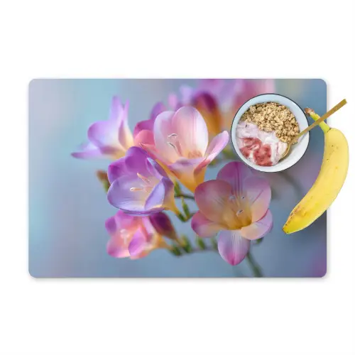 Bloemen - Paars - Overloop - Meeldraden Placemat vinyl groot -zzzproduct_Kitchenyeah-website