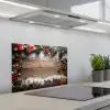 Kerstdecoratie - Geschenken - Hout - Veelkleurig keuken achterwand spatscherm klein -3d_schuin
