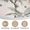 Vintage - Jungle - Dieren - Natuur Akoestische PET Vilt - Rond klein -closeup_NL