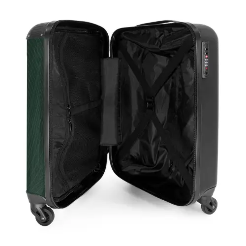 Abstract - Groen gridpatroon NBS - Handbagage koffer - Kinderen Unisex middel -binnenkant