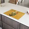Bladeren - Boeket - Bloemen - Geel Inductie beschermer vinyl 3mm klein -sfeer8