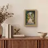Doorkijk - Bloemen - Poort - Stenen Light Box met kabel (Tafellamp) klein -sfeer2