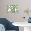 Flamingo - Bloemen - Bladeren - Jungle - Tropical poster papier klein -sfeer3