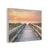 Zonsonderang - Zee - Pad - Gras - Duin - Vogels PET vilt klein -3d