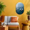 Oceaan - Zwemband - Horizon Wandcirkel Ovaal Forex klein -sfeer4