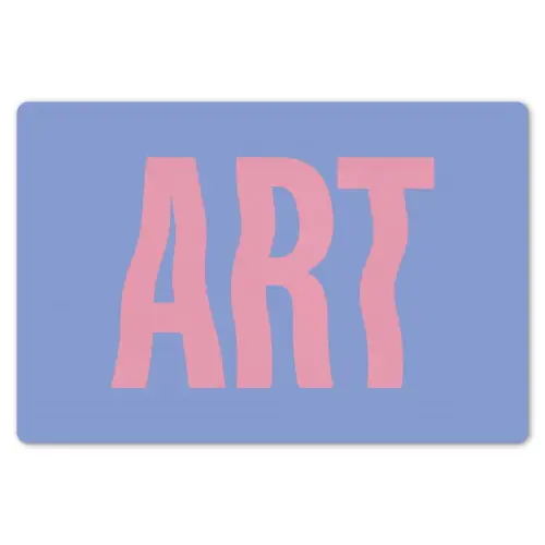 Art - Roze - Blauw Placemat vinyl groot -zzsfeer1_Kitchenyeah-website