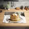 Pannenkoeken - Banaan - Siroop - Wit - Beige Inductie beschermer vinyl 3mm klein -sfeer5