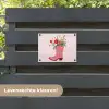 Cowboylaarzen - Roze - Boeket - Bloemen tuinposter los doek klein -sfeer3