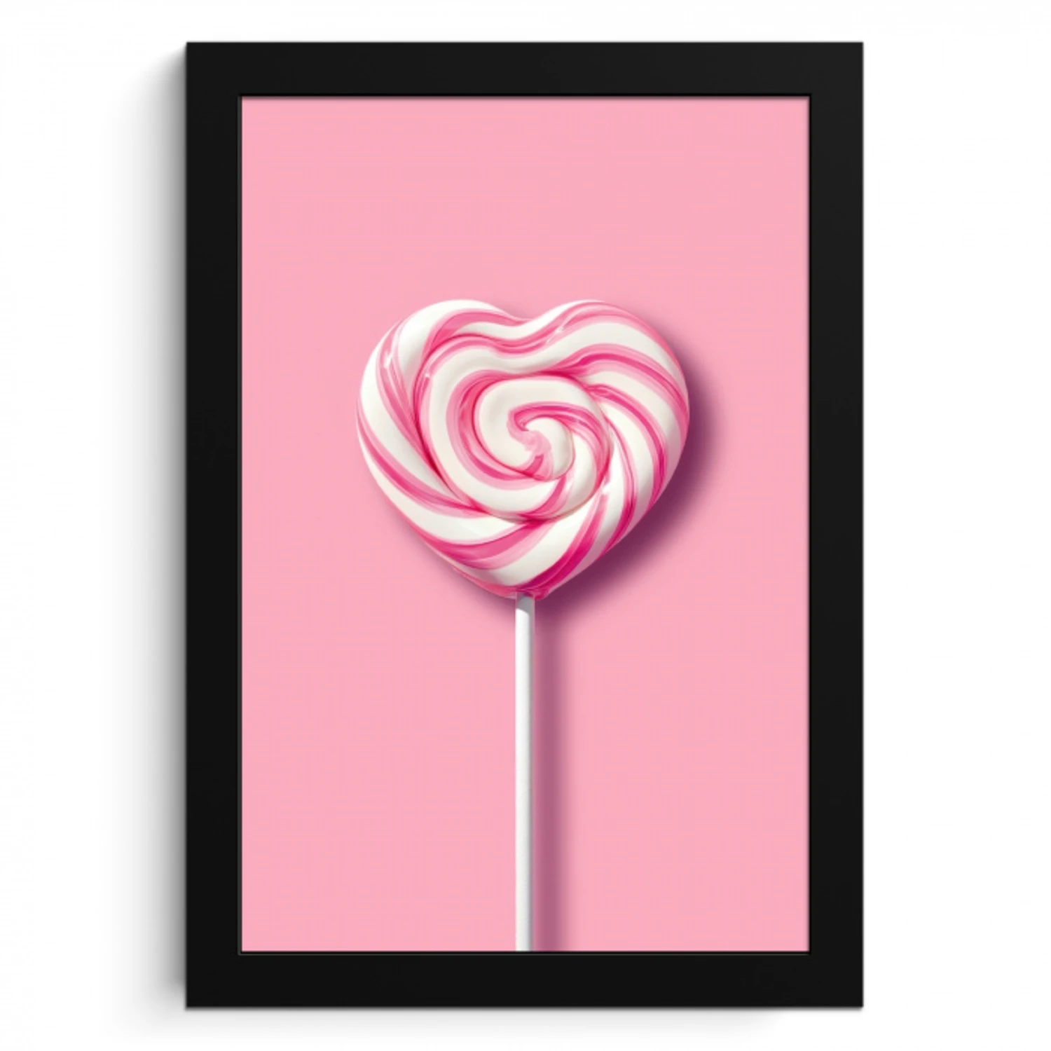 Snoep - Lolly - Hart- Roze KitchenYeah - Keuken - Fotolijst klein -3d