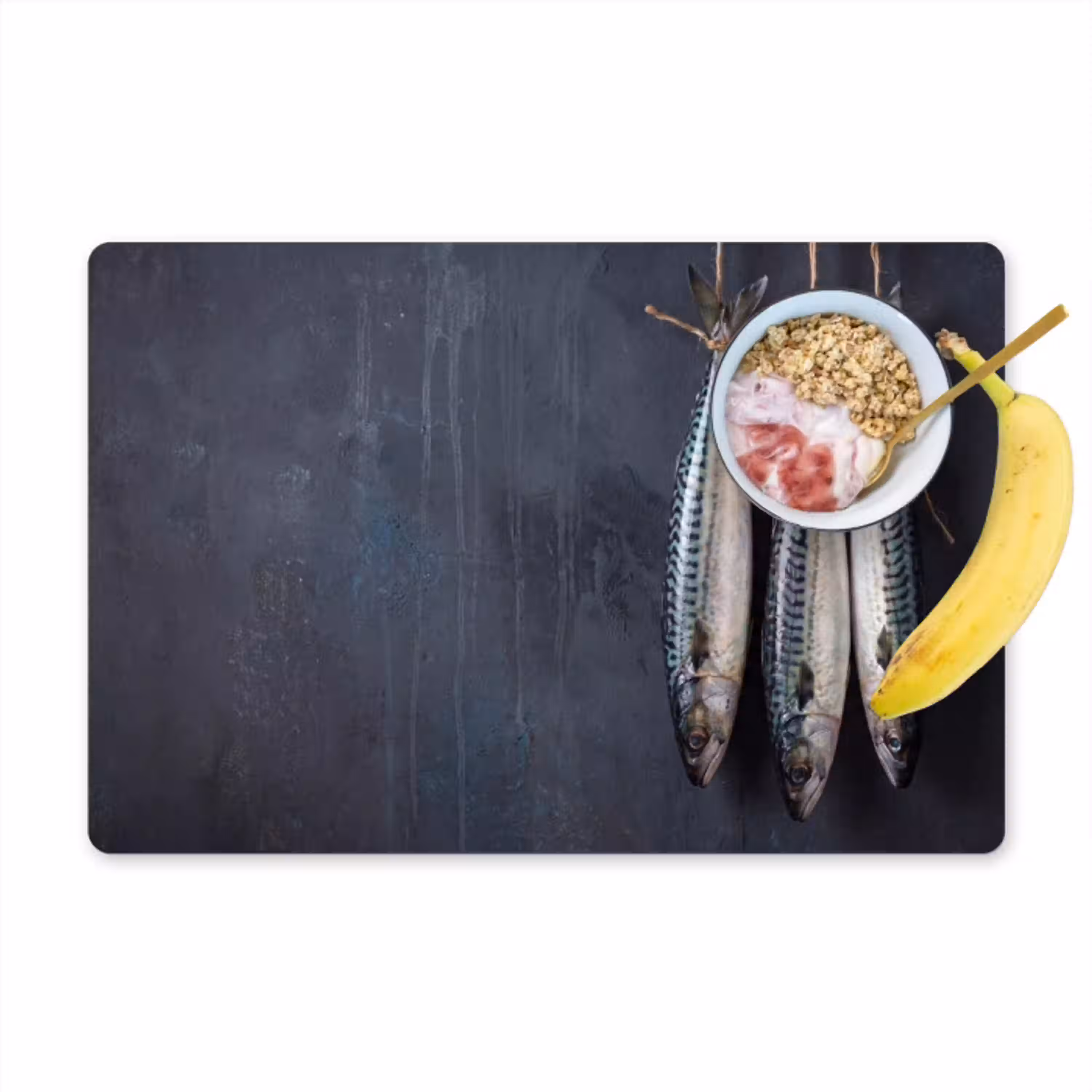 Drie vissen - Touw Placemat vinyl groot -zzzproduct_Kitchenyeah-website