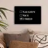 Kerst - Zwart - Wit - Quote - Grappig canvas 2cm klein -sfeer1