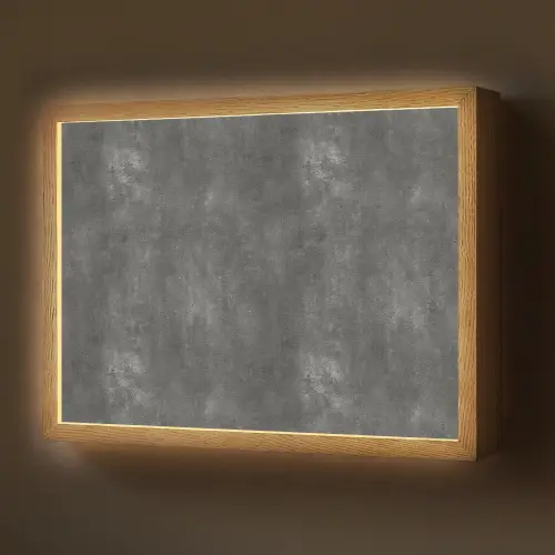 Donkergrijs - Ruw - Beton Light Box met batterij (Wandlamp) middel 907 -z3d_website