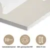 Japandi - Kerstboom - Beige - Kerstversiering PET vilt klein -closeup_NL