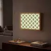 Patroon - Retro - Groen Light Box met batterij (Wandlamp) middel 907 -sfeer1