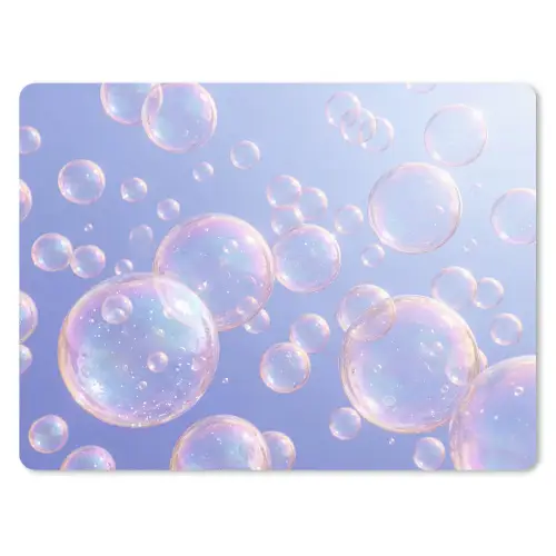 Pastel - Bubbels - Dromerig muismat rubber klein -3d