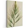 Dennentak - Naaldvormige bladeren - Lichtgroen Tuinposter op houten frame 2 cm dik klein -3d