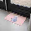 Kat - Illustratie - Minimalistisch - Roze Deurmat klein -sfeer2