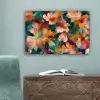 Harmonieus - Abstracte bloemen - Warme tinten canvas 2cm klein -sfeer4