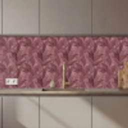 Bladeren - Patroon - Paars keuken achterwand 2 middel 871 zz_3dshopping