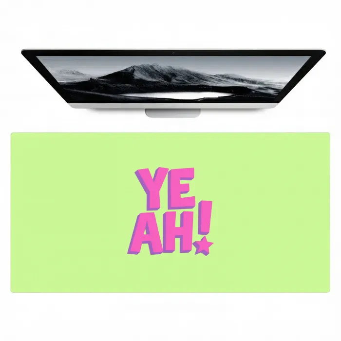 Groen - Neon - Quote Muismat XXL klein -zzz3d