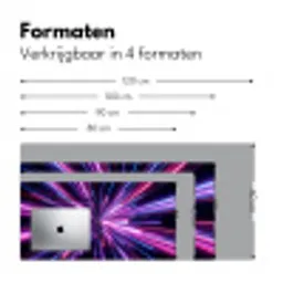 Lichtsnelheid - Ruimte - Roze - Paars Muismat XXL klein -sfeer5