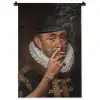 Willem van Oranje - Adriaen Thomasz - Sigaretten - Rook Wandkleed katoen klein -zz3d