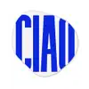 Ciao - Hoofdletters - Blauw - Minimalistisch Wandcirkel Organisch Forex 3mm klein -3d