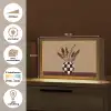 Minimalistisch - Vaas - Bloemen - Bruin Light Box met kabel (Tafellamp) klein -USP_websiteoverzichtNL