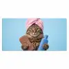 Kat - Handdoek - Washand - Zeep Muismat XXL klein -3d_leeg