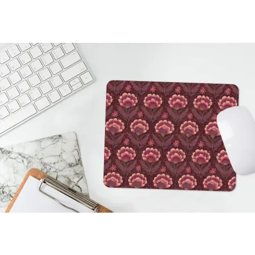 Bloemen - Waaier - Paars muismat rubber klein 262 -witbureau