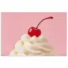 Kers - Slagroom - Roze poster papier klein -3d