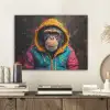 Graffiti - Chimpansee - Jas - Aap - Verf PET vilt klein -sfeer1