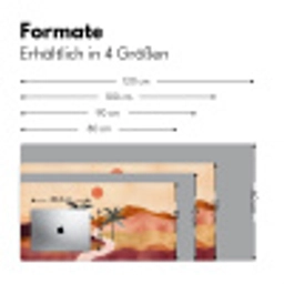 Heuvels - Palmbomen - Abstract Muismat XXL klein -ysfeer5_duits