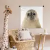 Jongens - Zeehond - Kinderen - Meisjes - Dieren Wandkleed katoen klein -wsfeer5_kind
