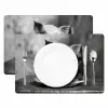 Varken - Schattig - Spaghetti - Zwart wit - Dier Placemat vinyl groot -zzsfeer2_Kitchenyeah-website
