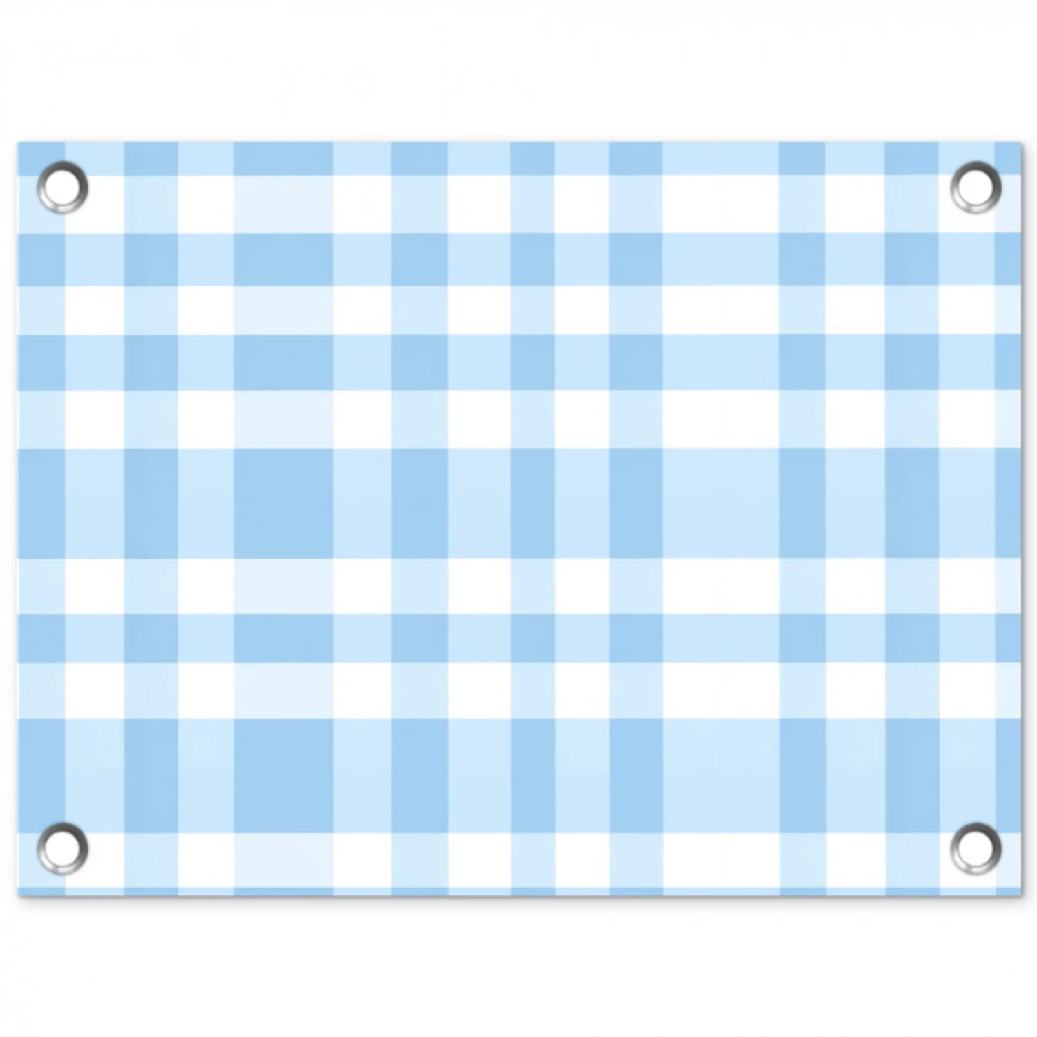 Ruit - Patroon - Blauw tuinposter los doek klein 239 -3d