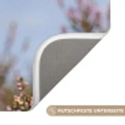 Roodborsttapuit - Heide - Paars - Natuur - Sfeervol Badmat klein -USP_AntislipDE